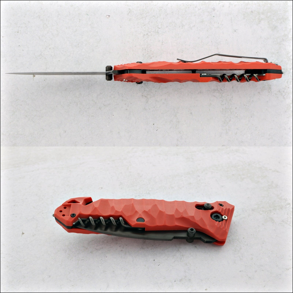 TB Outdoor CAC Serrated Nitrox® Blade with corkscrew - Red