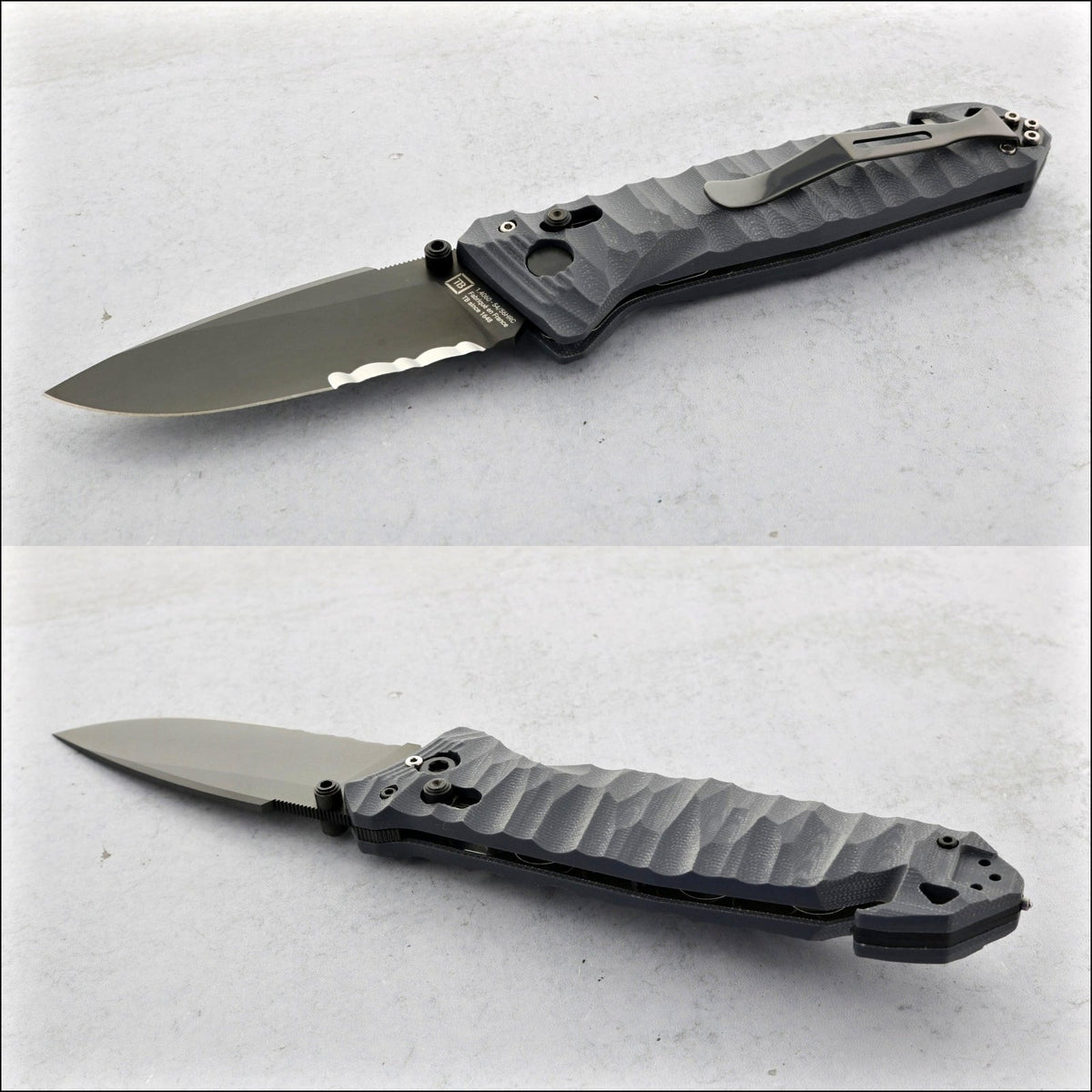 TB Outdoor G10 - CAC S200 Serrated Nitrox® Blade - Grey