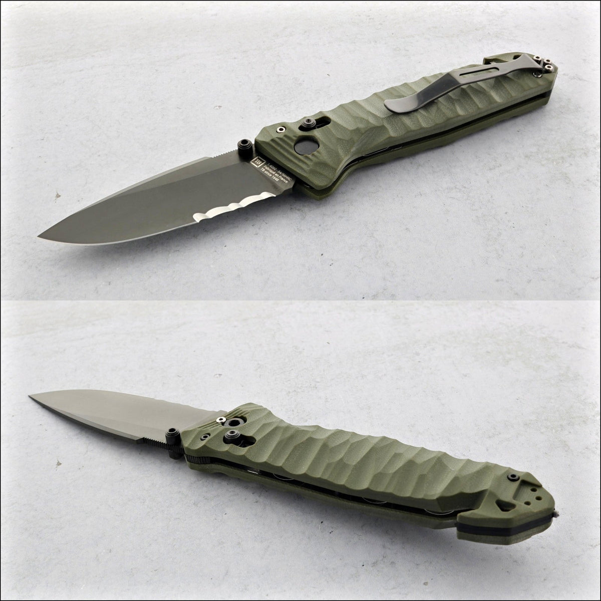 TB Outdoor G10 - CAC S200 Serrated Nitrox® Blade - Khaki