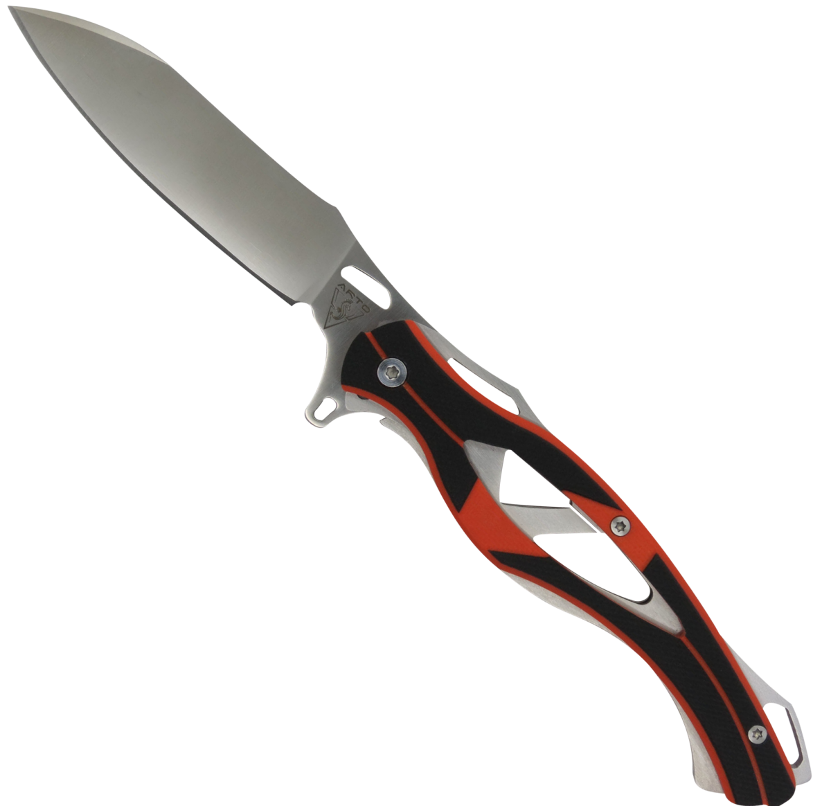 AR1890 Black & Orange G10 Handle Flipper Knife-Linerlock