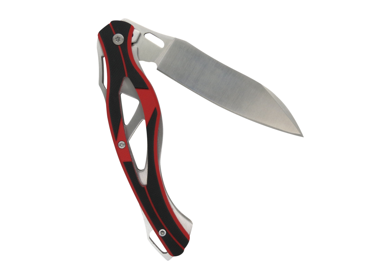 AR1890 Black & Red G10 Handle Flipper Knife-Linerlock