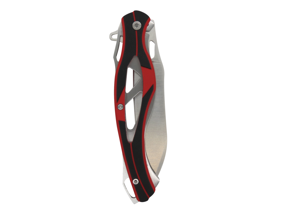 AR1890 Black &amp; Red G10 Handle Flipper Knife-Linerlock