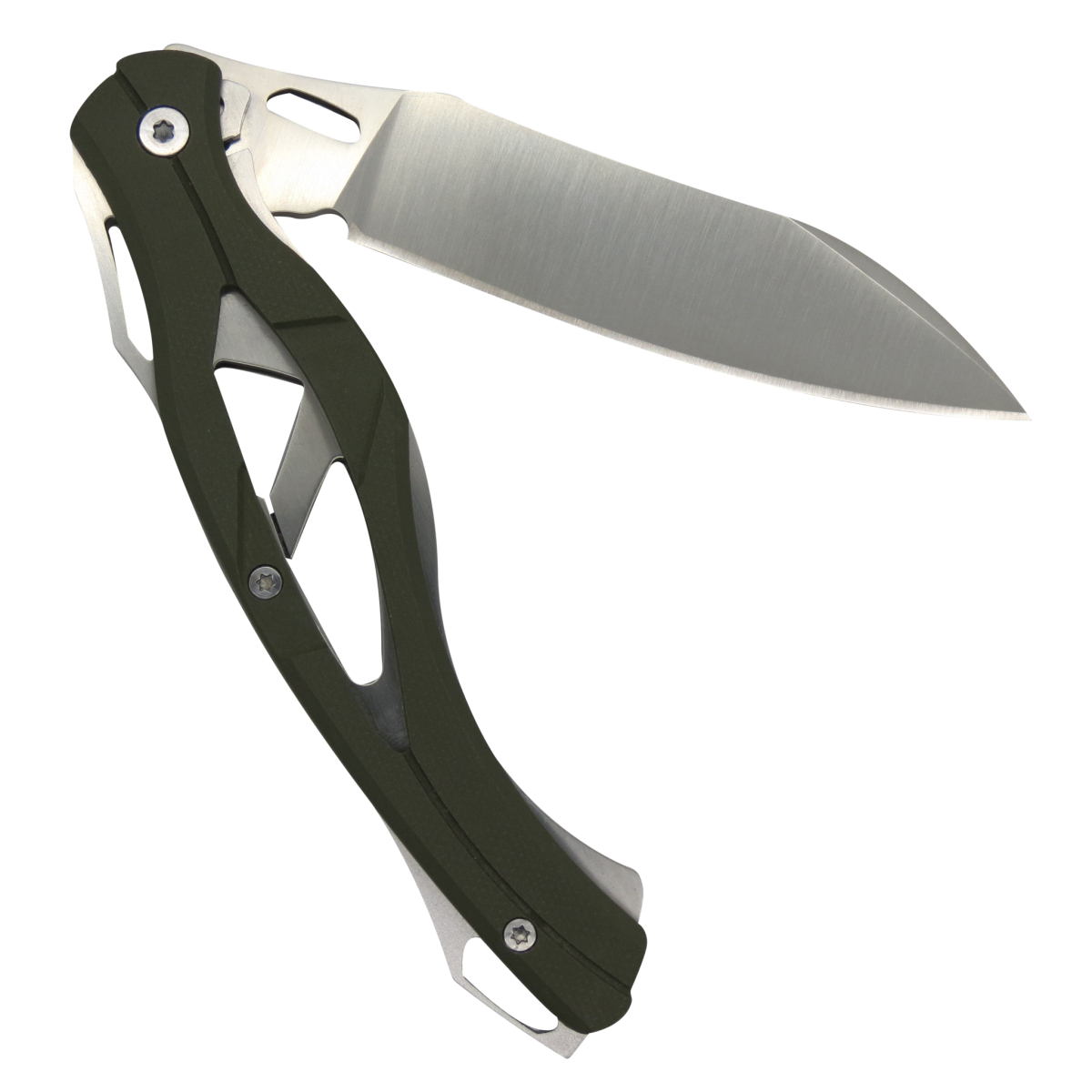 AR1890 Kaki G10 Handle Flipper Knife-Linerlock