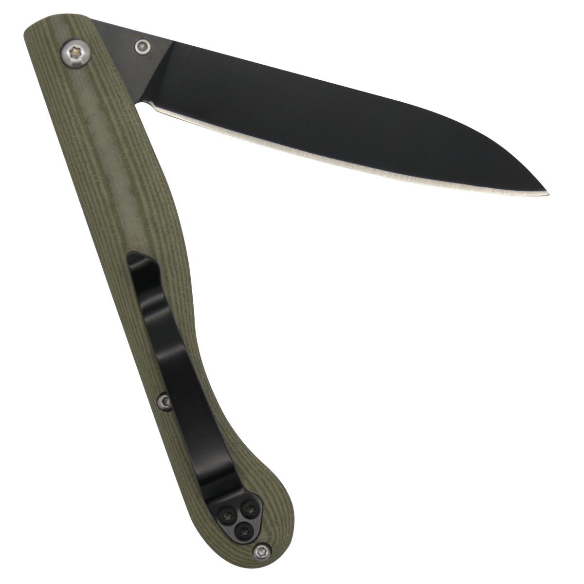 Aurillac Titanium Kaki Beige G10 Handle Linerlock Folding Knife-Linerlock