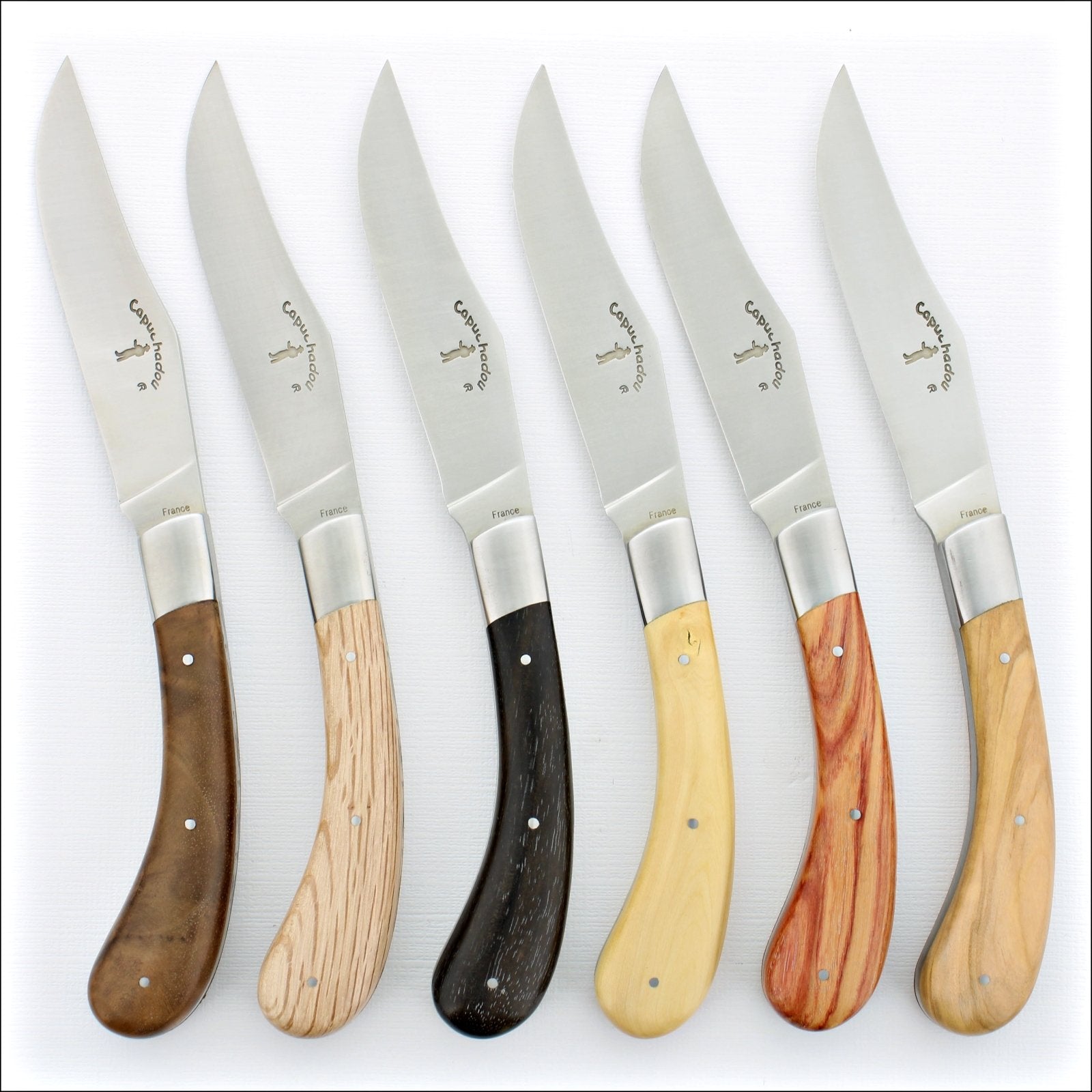 Capuchadou® Mixed Handles Steak Knives - Set of 6