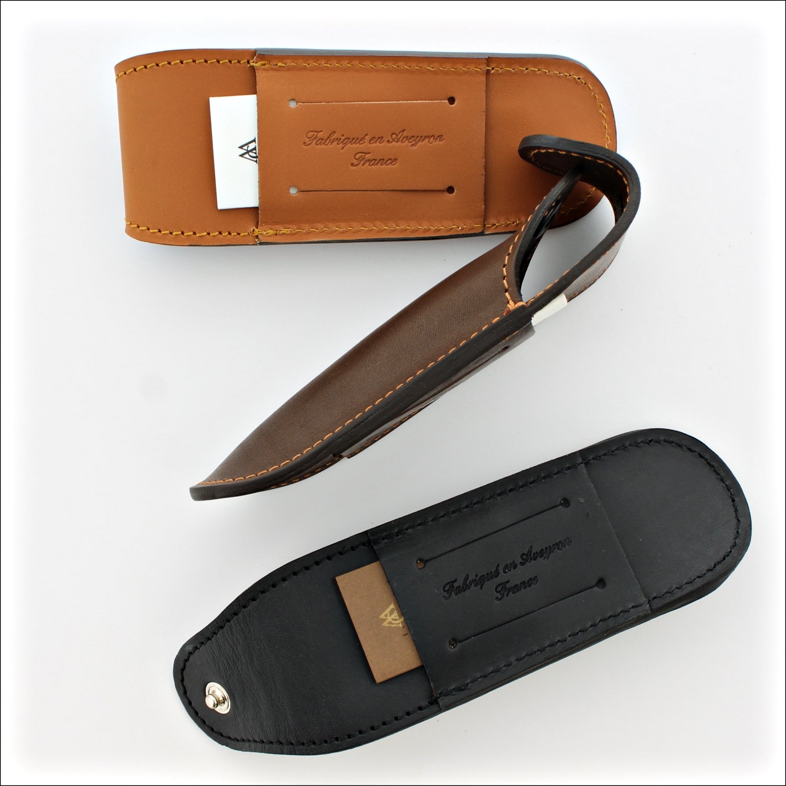 Fuselage Leather Sheath for 11 & 12 cm Laguiole Knife - Laguiole