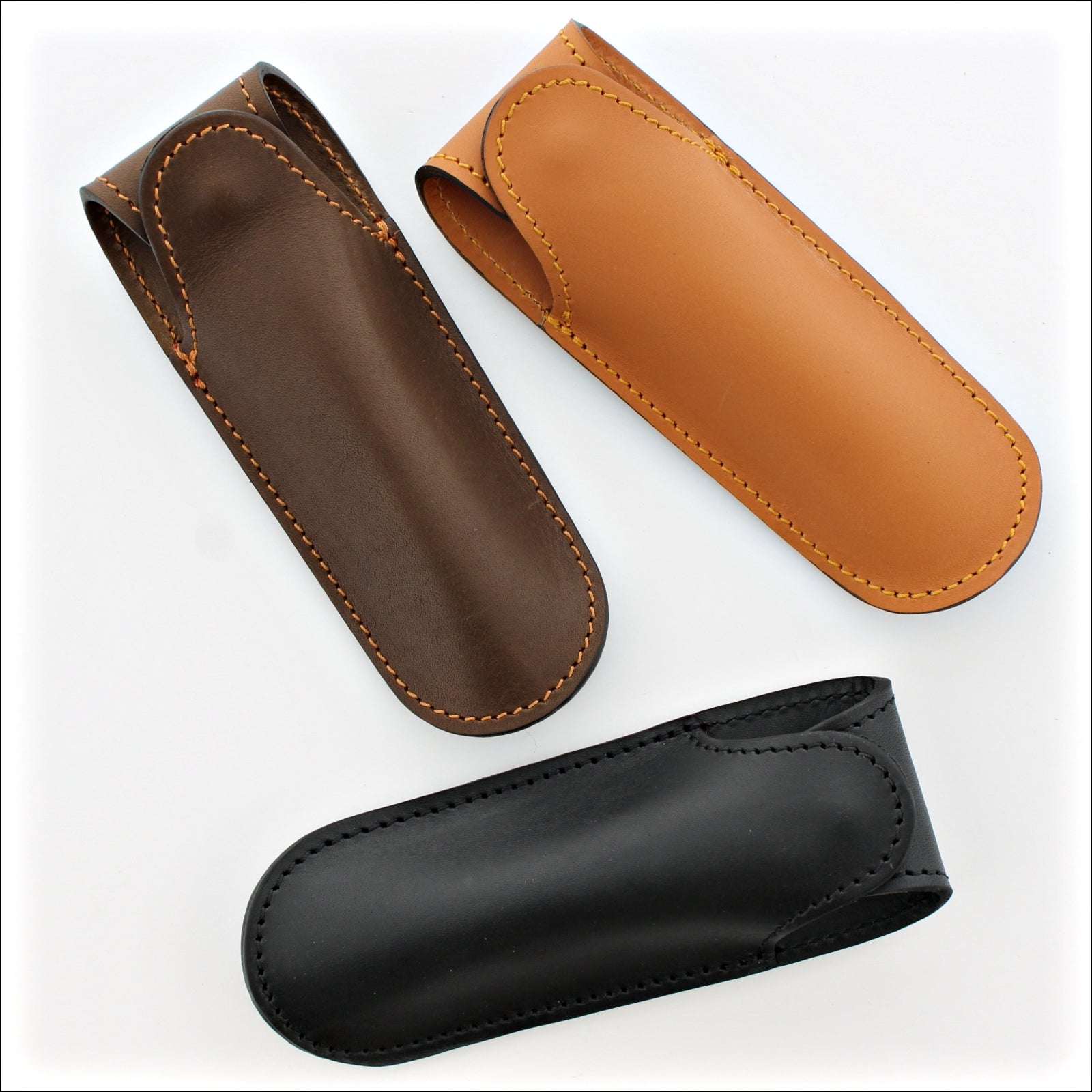 Trekking Leather Sheath for 10 to 13 cm Knife - Laguiole Imports