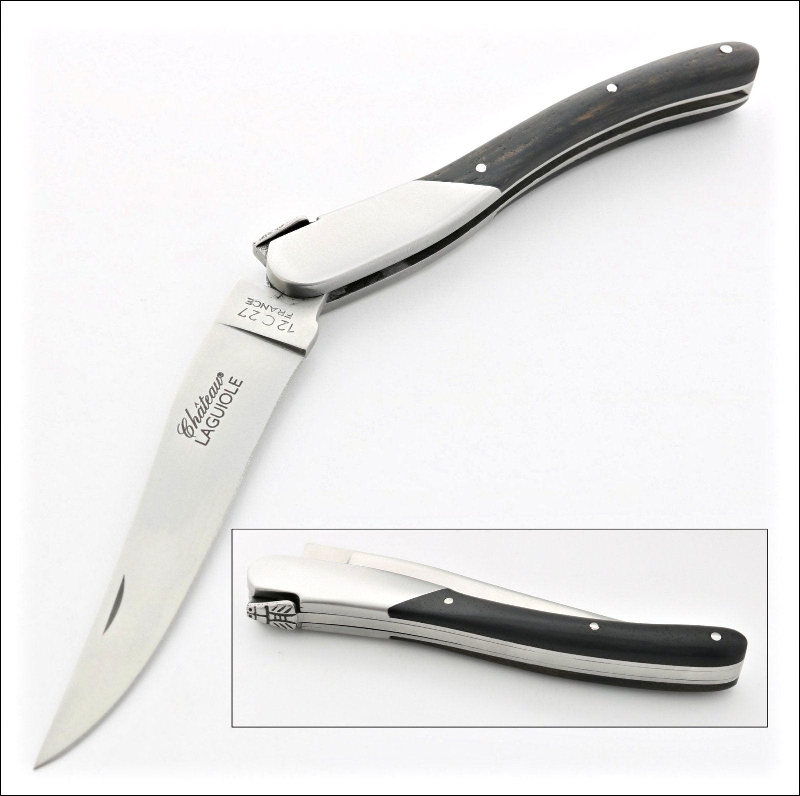 Chateau Laguiole Grand Cru Pocket Knife Ebony-POCKET KNIFE