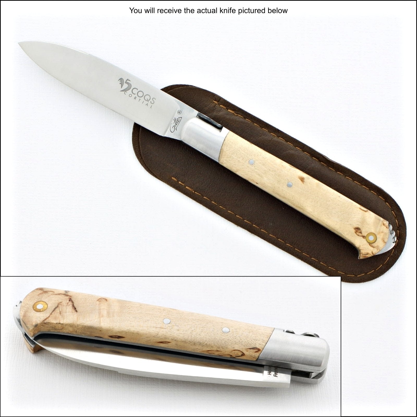 Forge de Laguiole Karelian Birch Steak Knives - Shiny