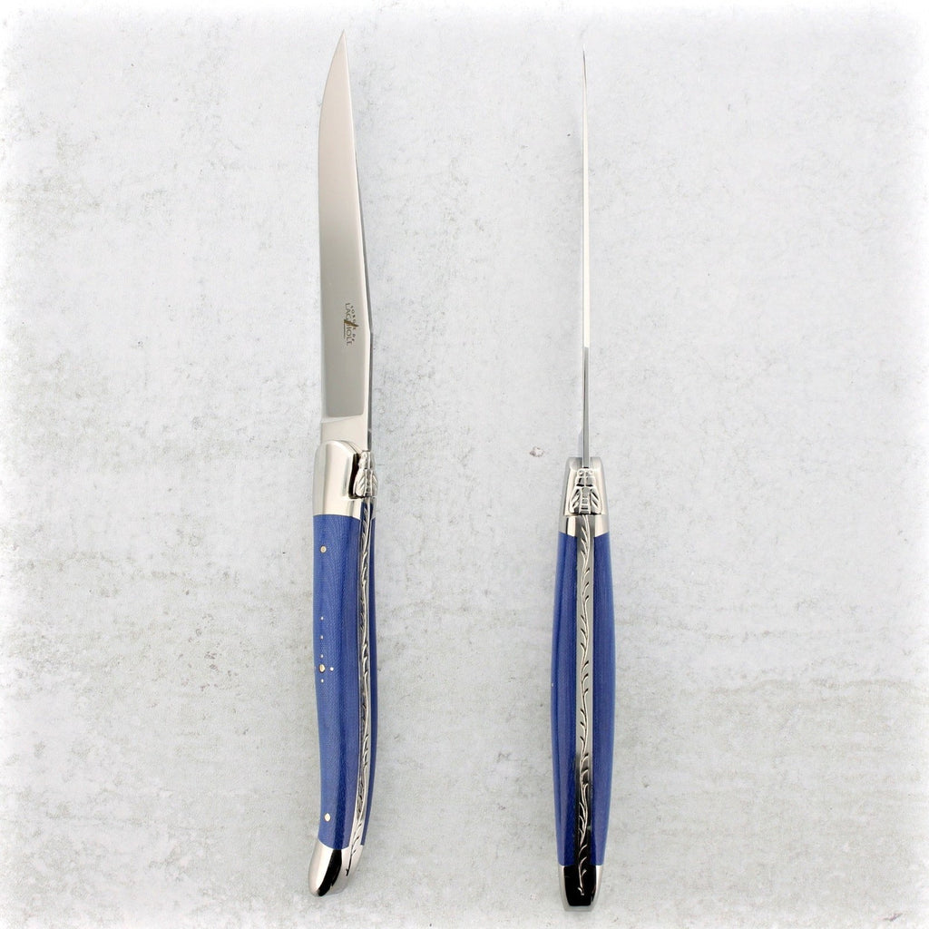 Forge de Laguiole Steak Knives - Blue