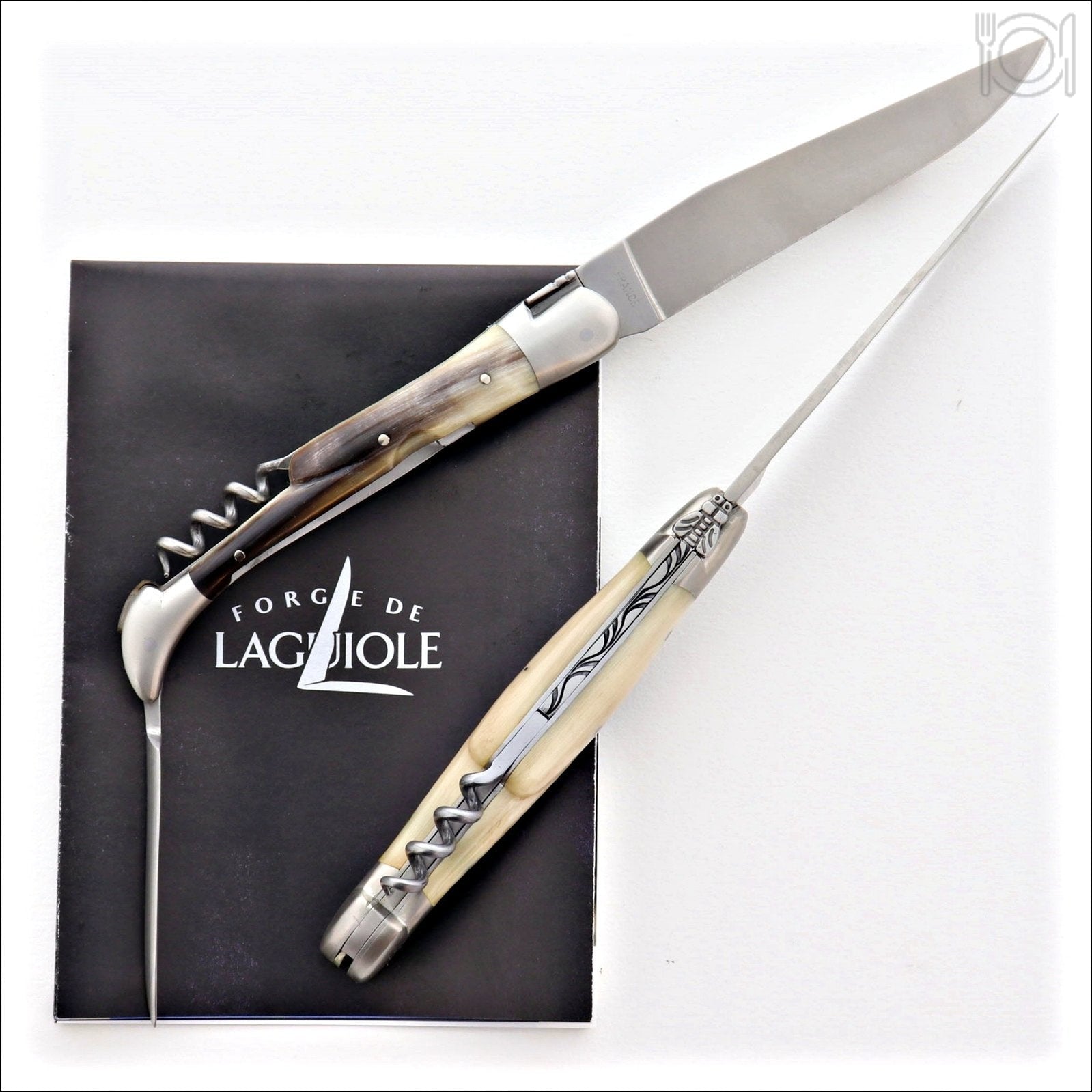 Forge de Laguiole Horn Tip Handle Steak Knives - Laguiole Imports