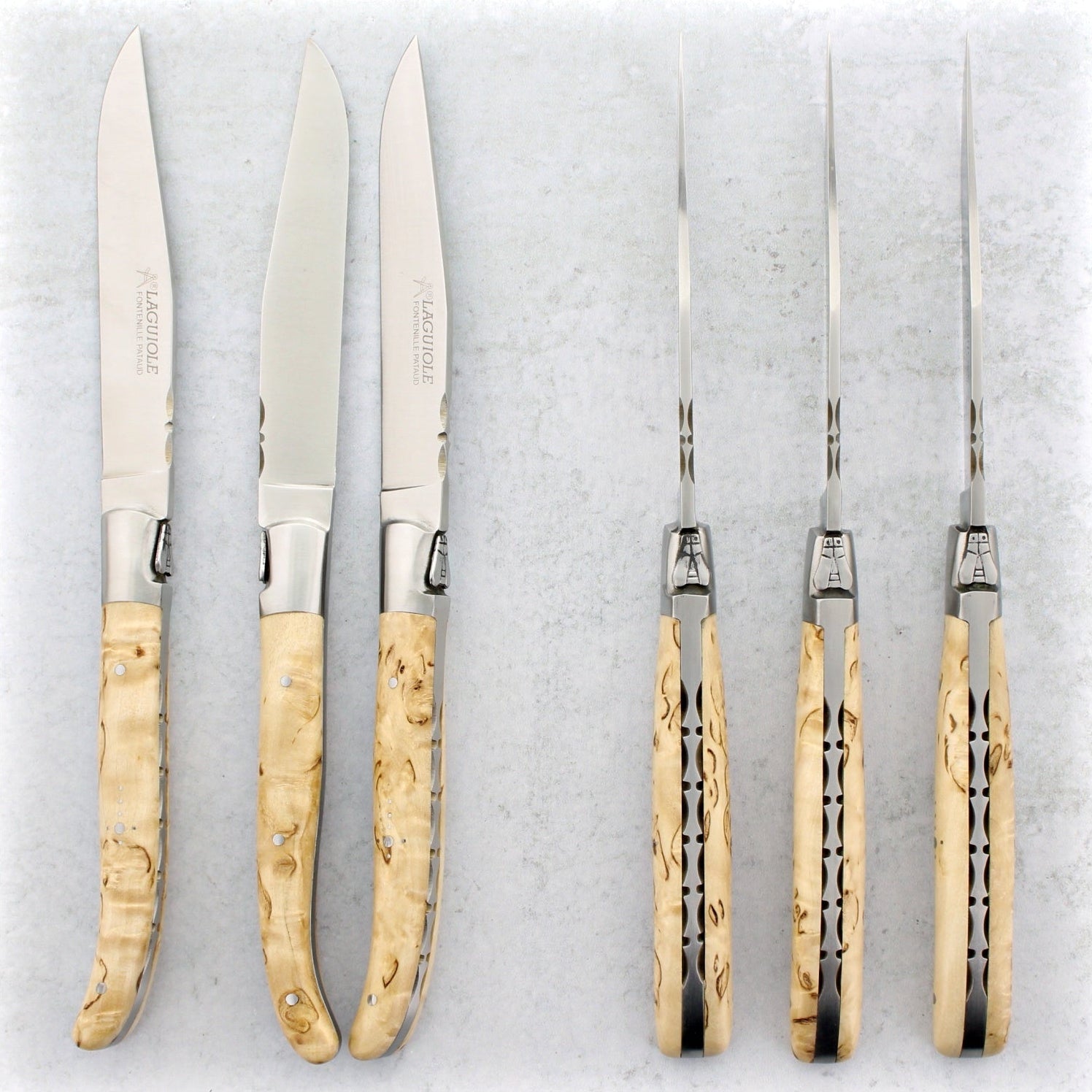 https://www.laguiole-imports.com/cdn/shop/products/Laguiole-Forged-Steak-Knives-Karelian-Birch-Fontenille-Pataud.jpg?v=1671100431