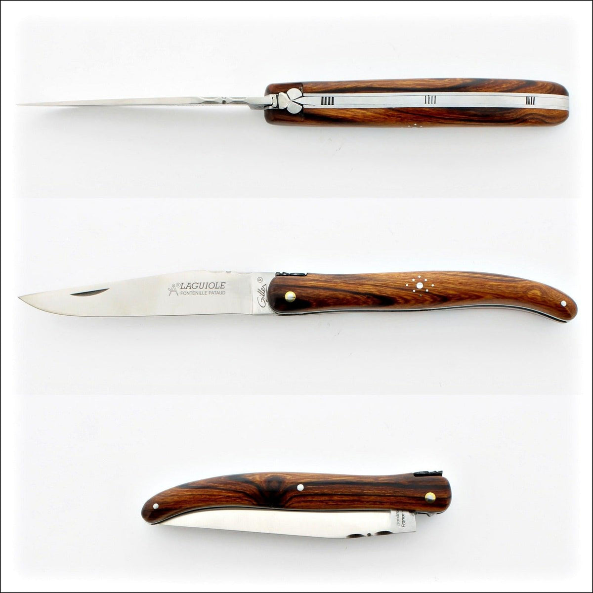 Laguiole Full Handle 12 cm &quot;Old school&quot; Ironwood