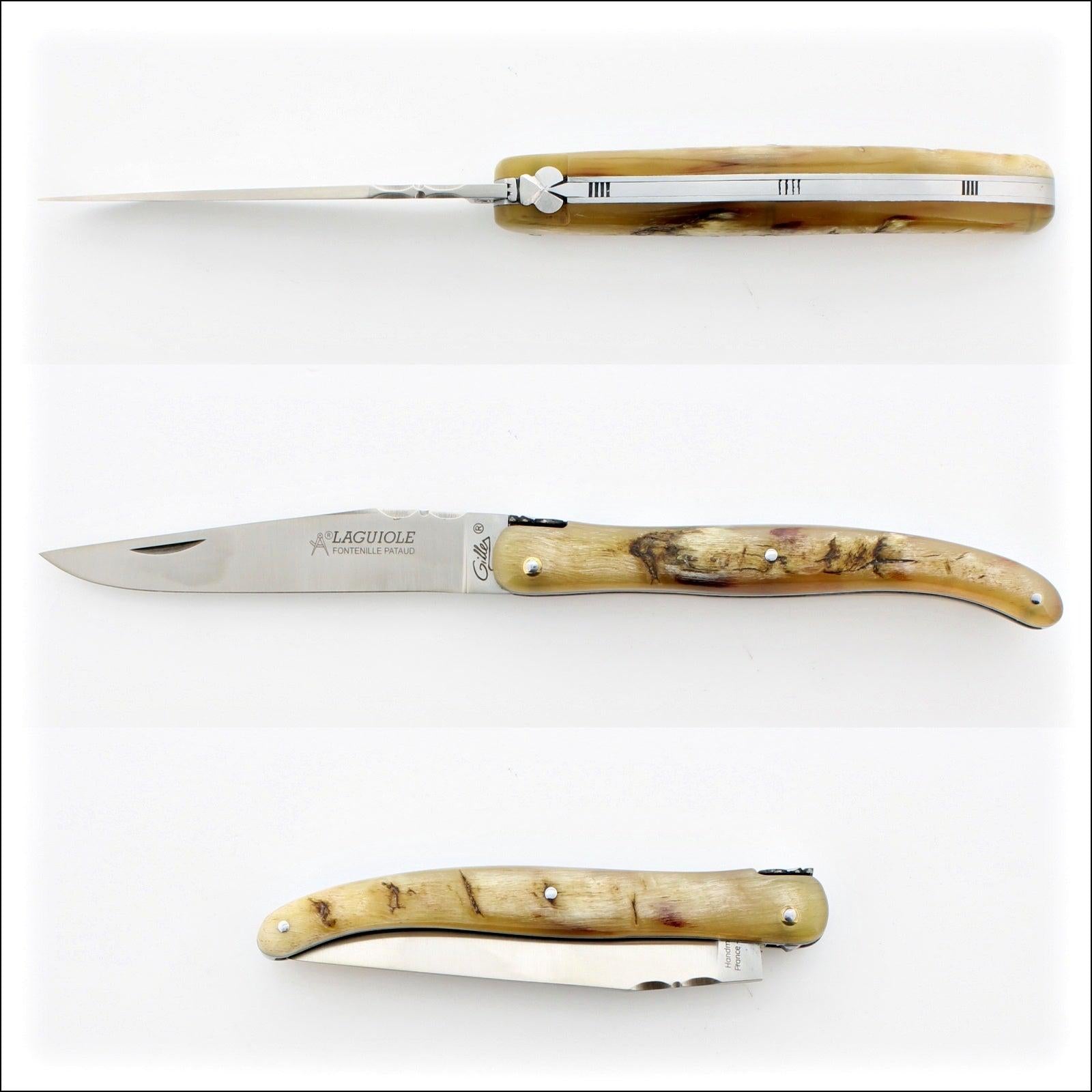 Laguiole Knife Carving Set Ram horn