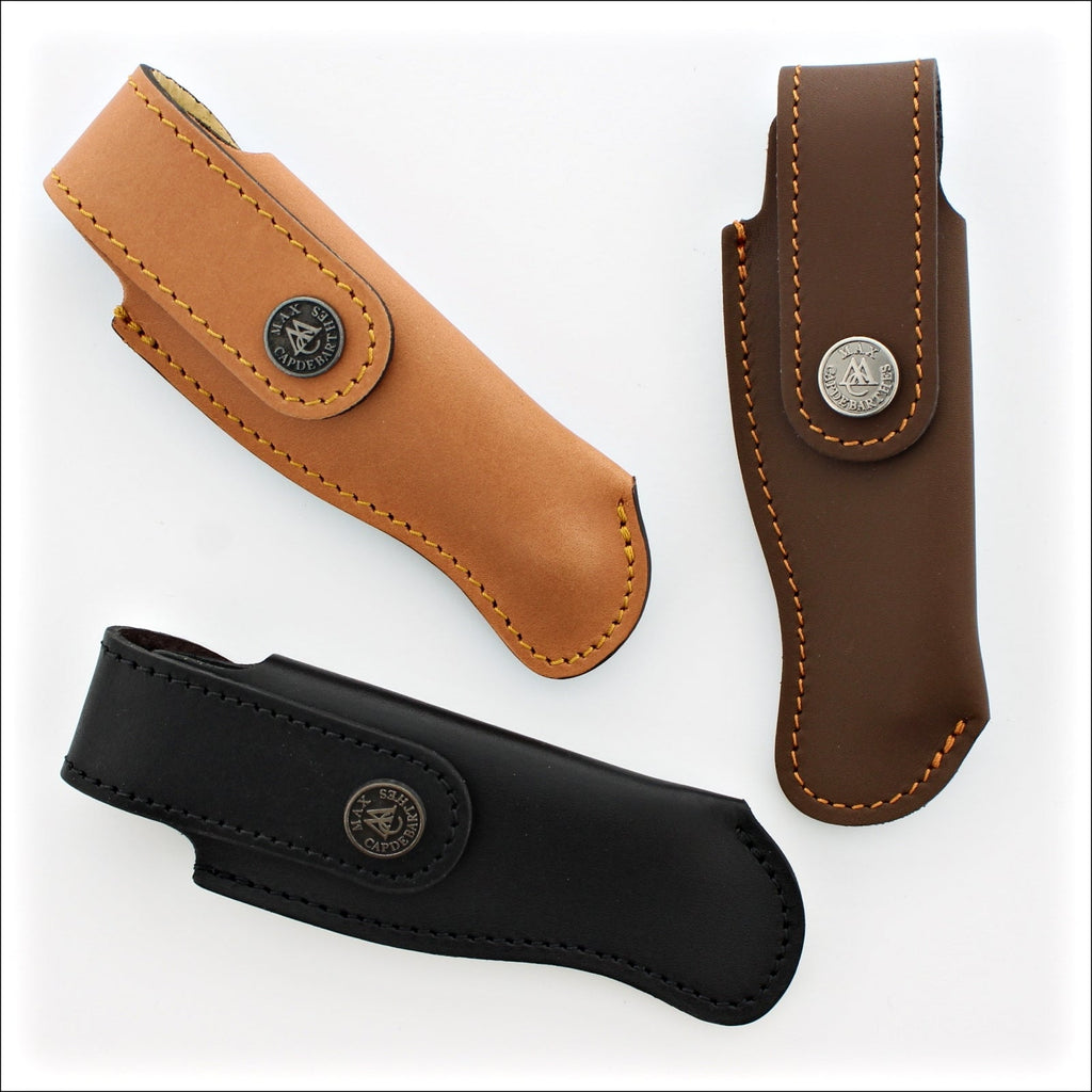 LAGUIOLE LEATHER SHEATH W/ SHARPENING STEEL BY MAX CAPDEBARTHES - Laguiole  Imports