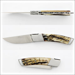 Le Thiers Gentleman 12 cm Pocket Knife Ram Horn - Laguiole Imports