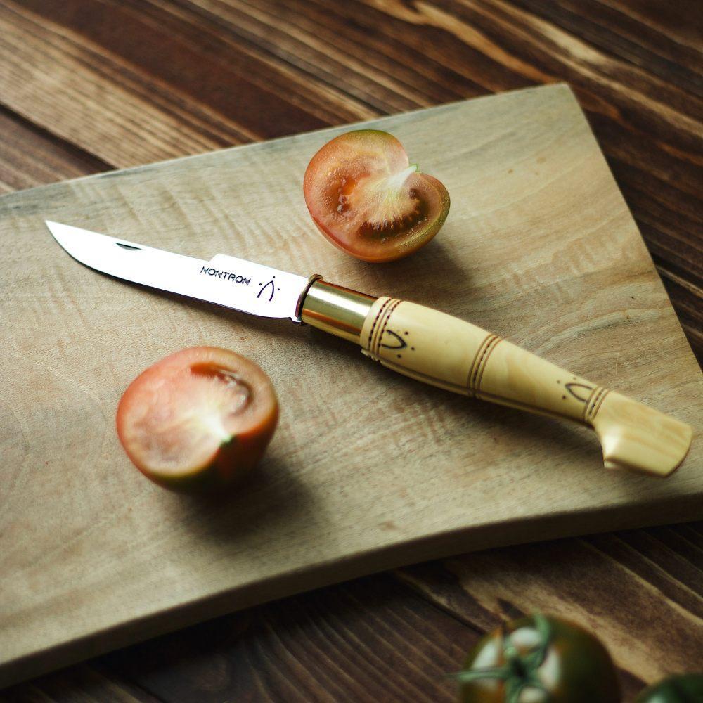 Nontron Steak Knives & Flatware Sets Burled Walnut - Laguiole Imports