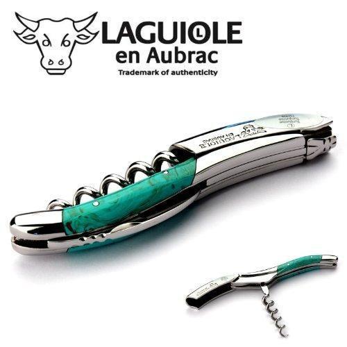 Laguiole en Aubrac 12 piece Cutlery Set Turquoise handle